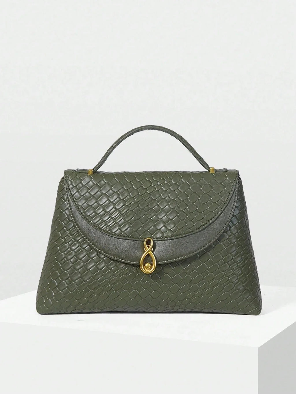 Bolsa Feminina Couro Sintético Transversal Alça de Mão