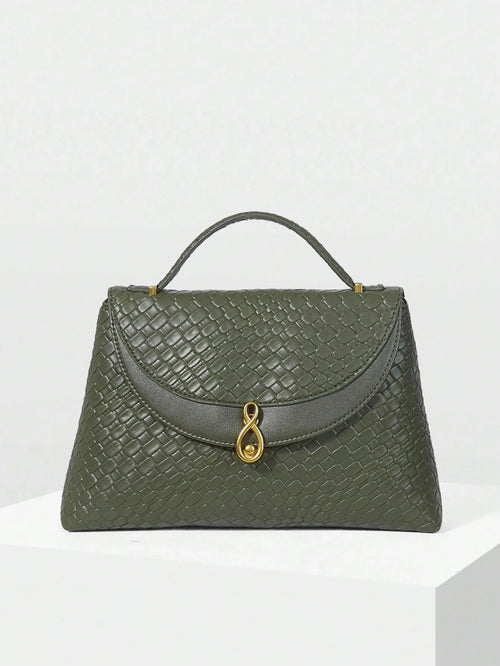Bolsa Feminina Couro Sintético Transversal Alça de Mão