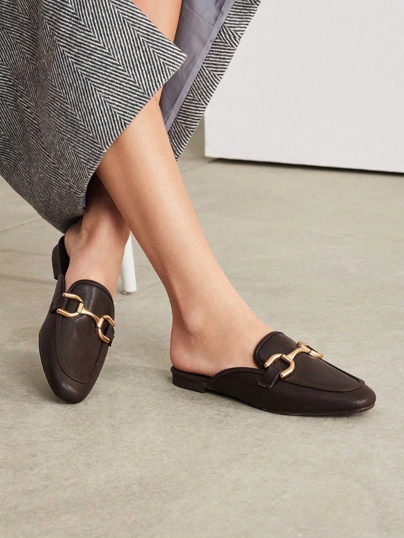 Sapatilha Feminina Casual Confortável Bico Redondo Lisa Outono Inverno