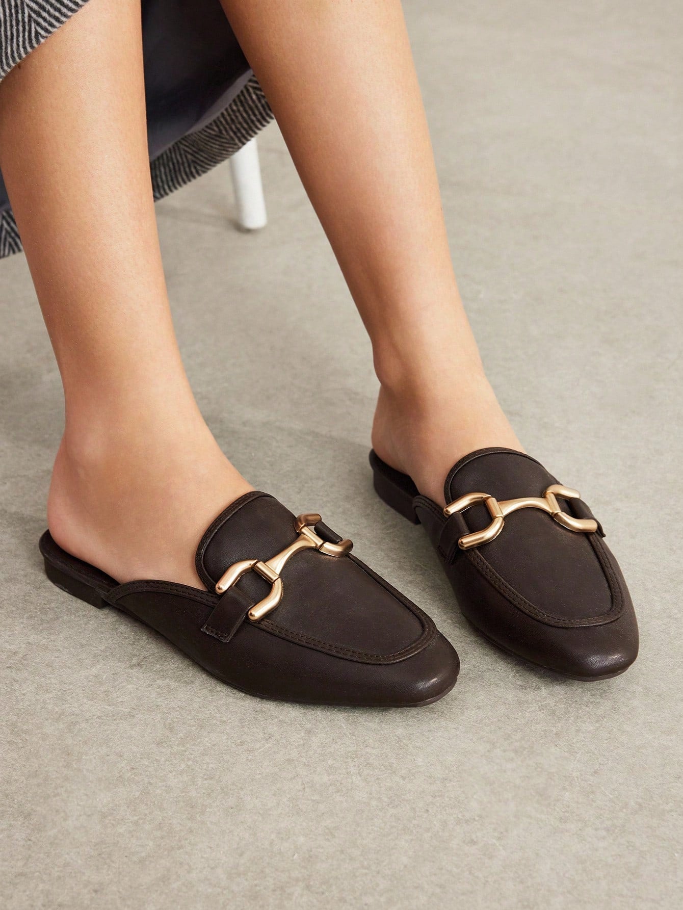 Sapatilha Feminina Casual Confortável Bico Redondo Lisa Outono Inverno