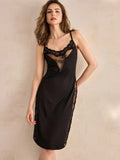 Camisola Feminina Sexy Renda Lingerie Decote Costas Verão