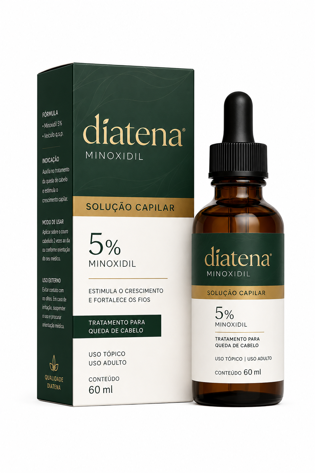 Minoxidil 5% - Solução Capilar para Queda de Cabelo - Estimula o Crescimento